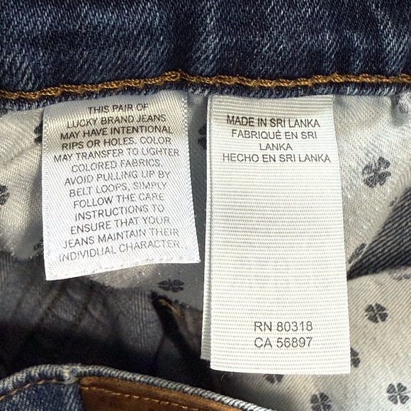 Lucky Brand Men's 410 Athletic Slim 36/30 Straight Leg Blue Jeans - Picture 3 of 5